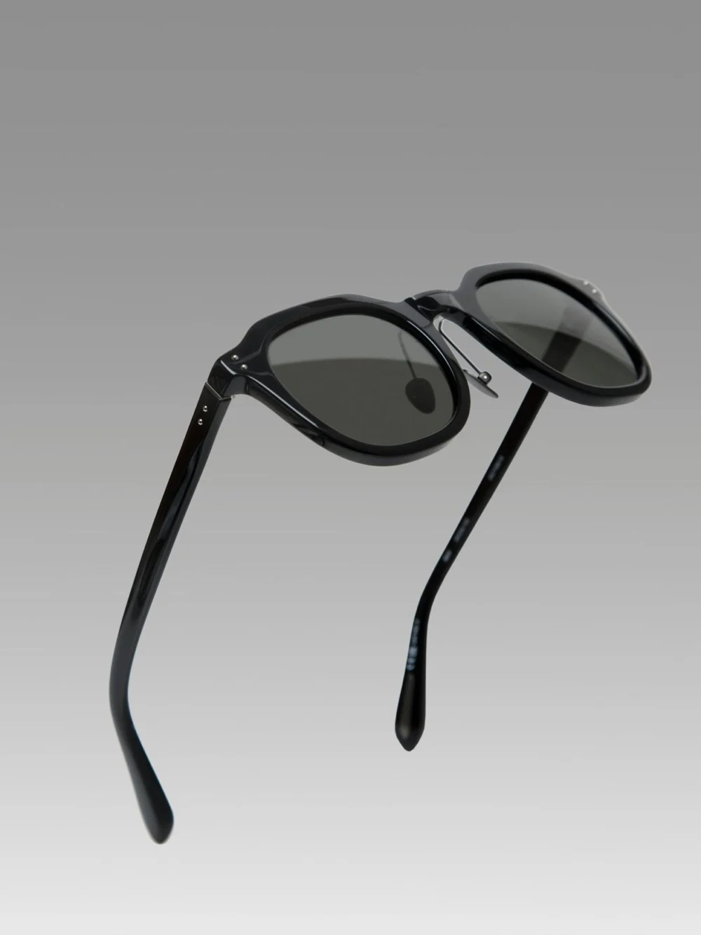 Linda Farrow Fletcher Sunglasses, matt black nickel, view 5