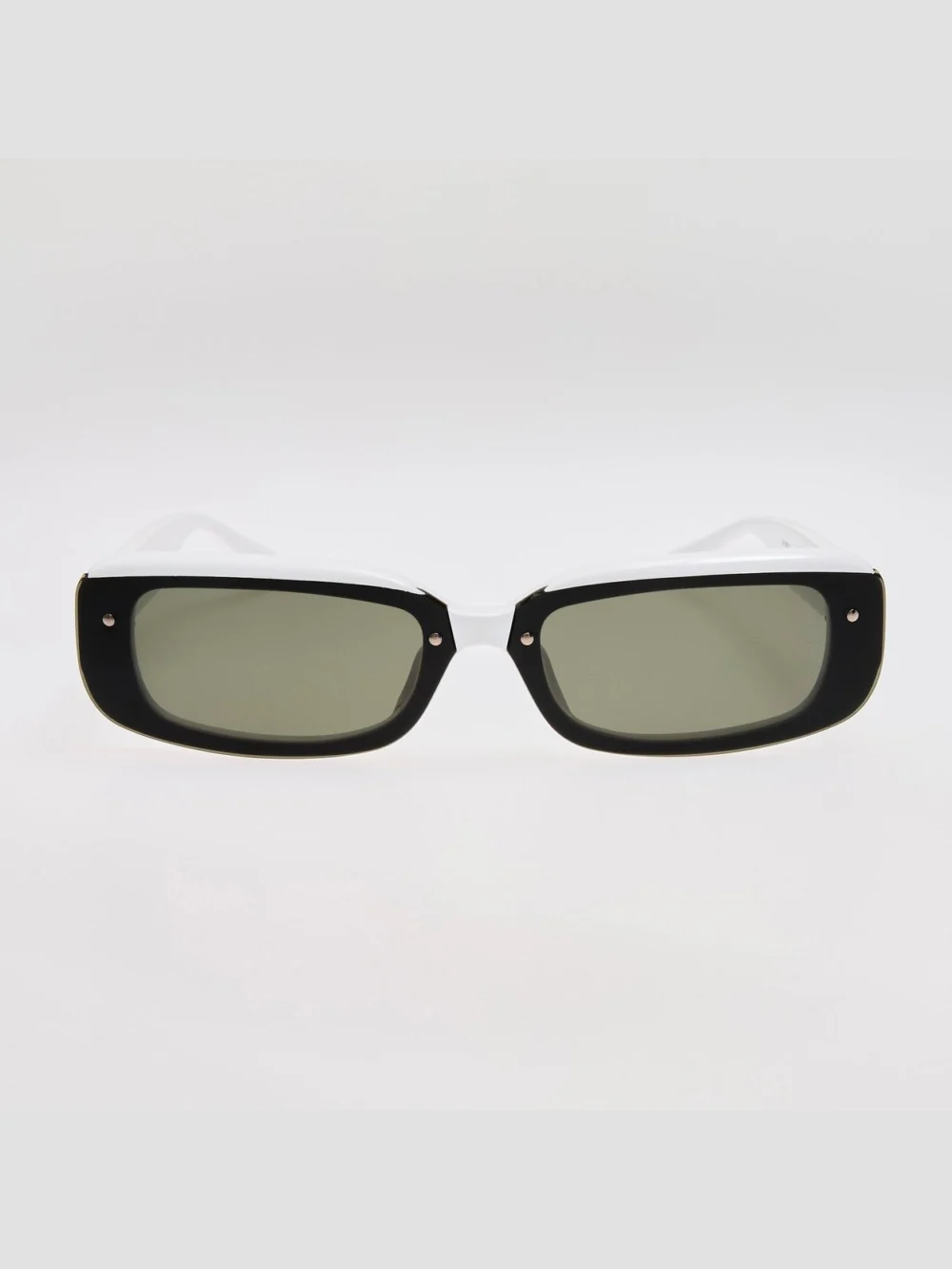 Linda Farrow Flick Sunglasses in white