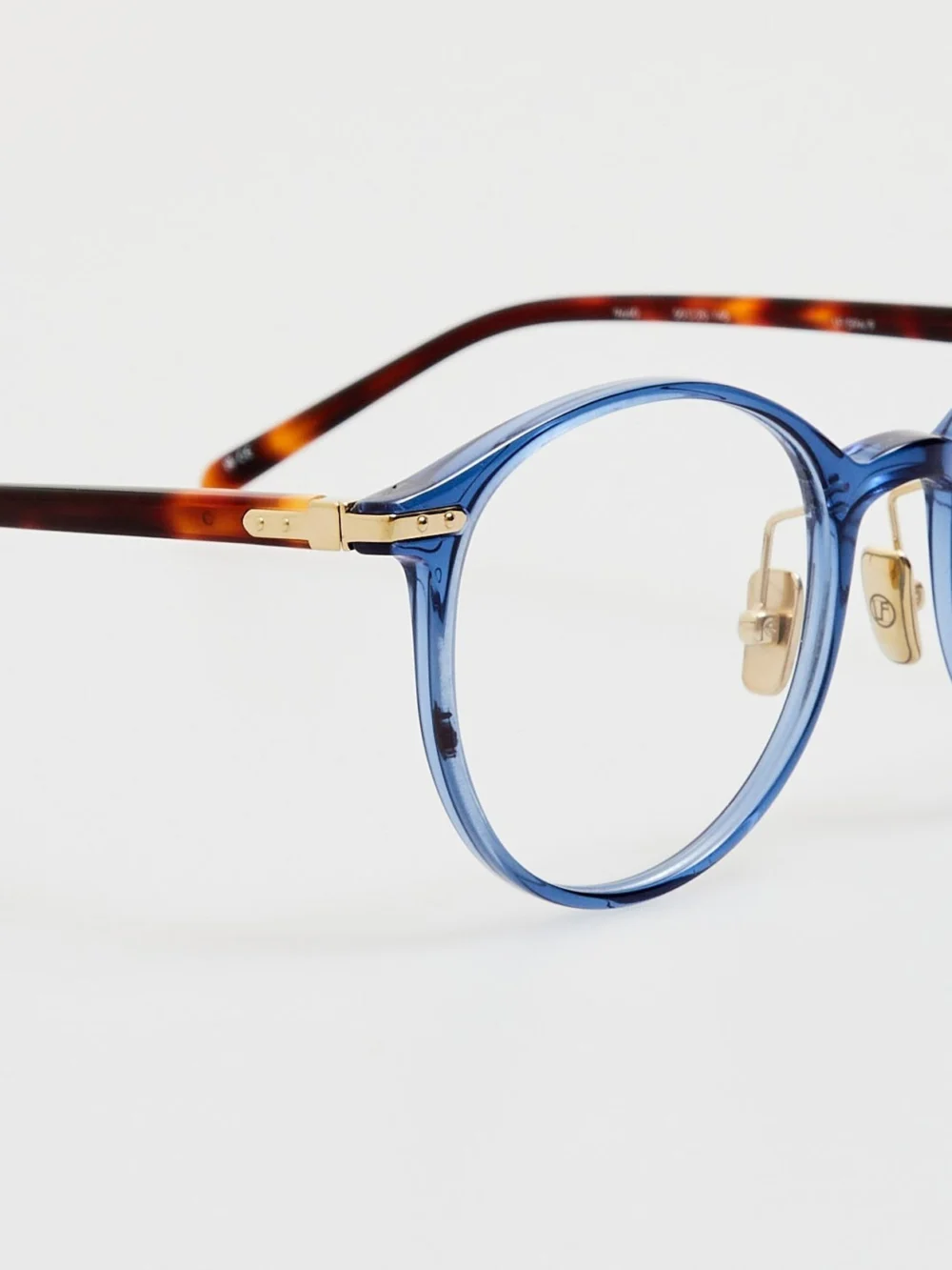 Linda Farrow Forster Optical Frame, navy, view 5