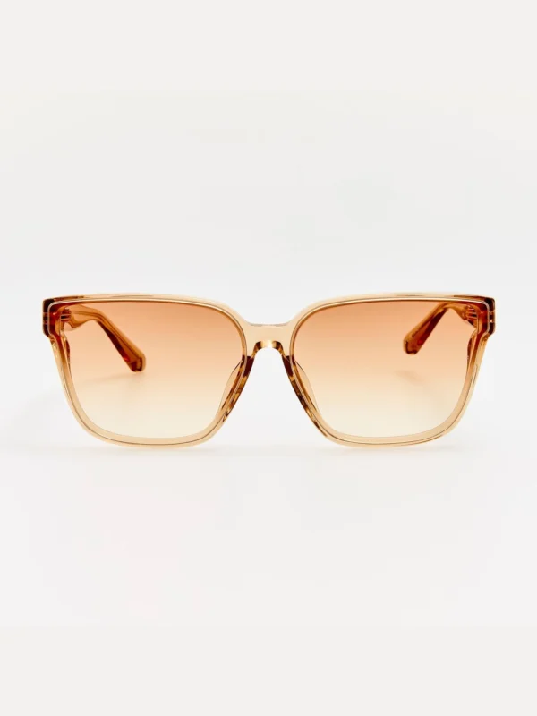 Linda Farrow Frey Sunglasses in Honey