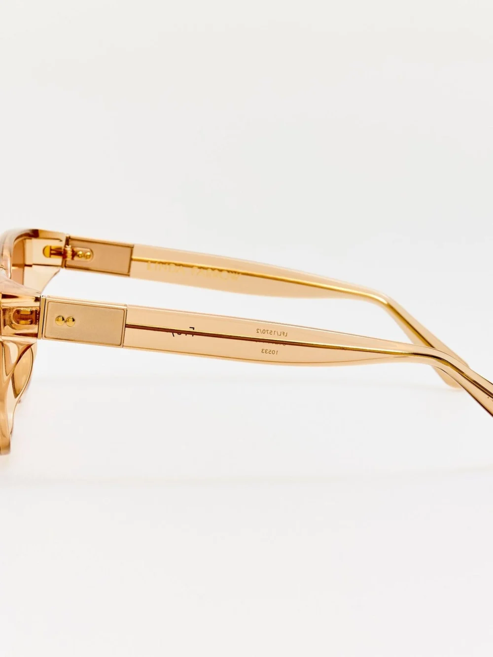 Linda Farrow Frey Sunglasses, honey, view 5