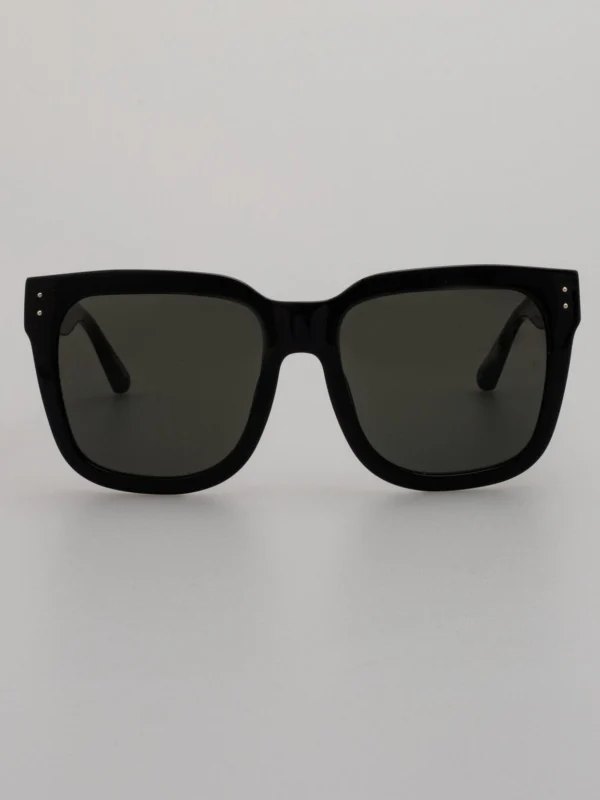Linda Farrow Freya Square Sunglasses in Black