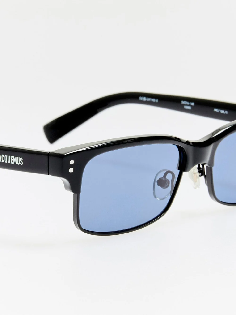 Linda Farrow Gardian Sunglasses, black, view 5