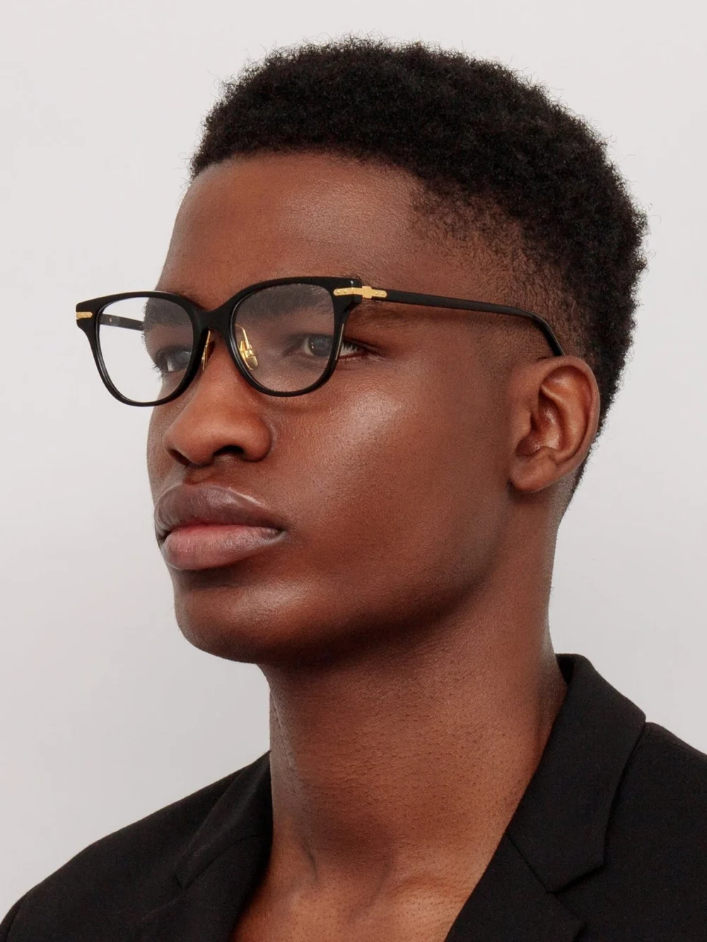Linda Farrow Hadid Optical, black, view 4