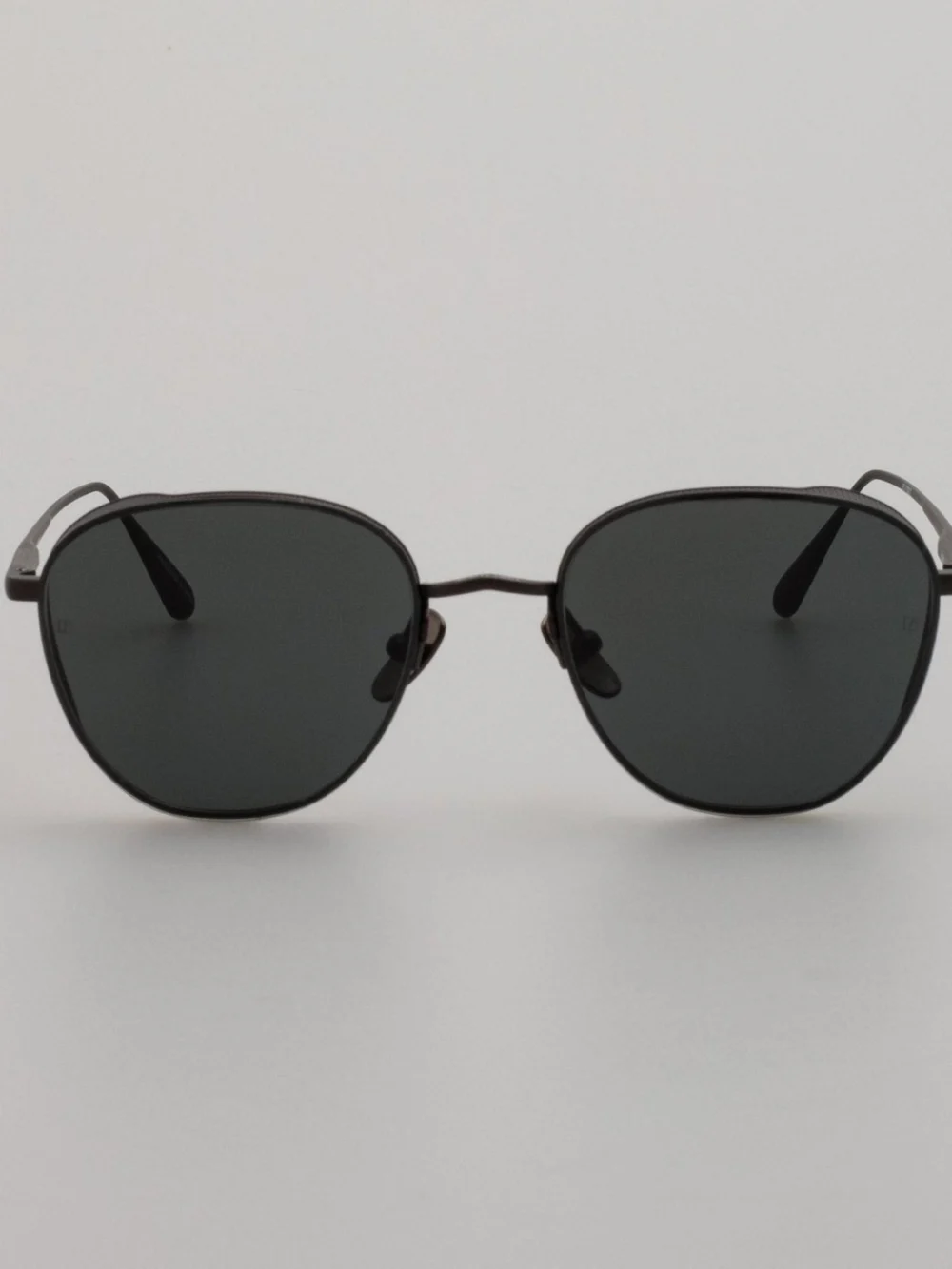 Linda Farrow Hardy Sunglasses in nickel
