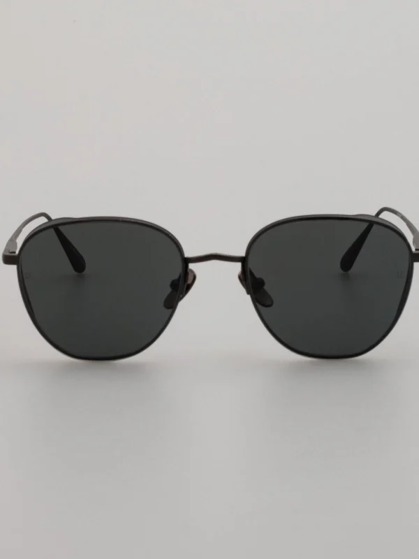 Linda Farrow Hardy Sunglasses in Nickel