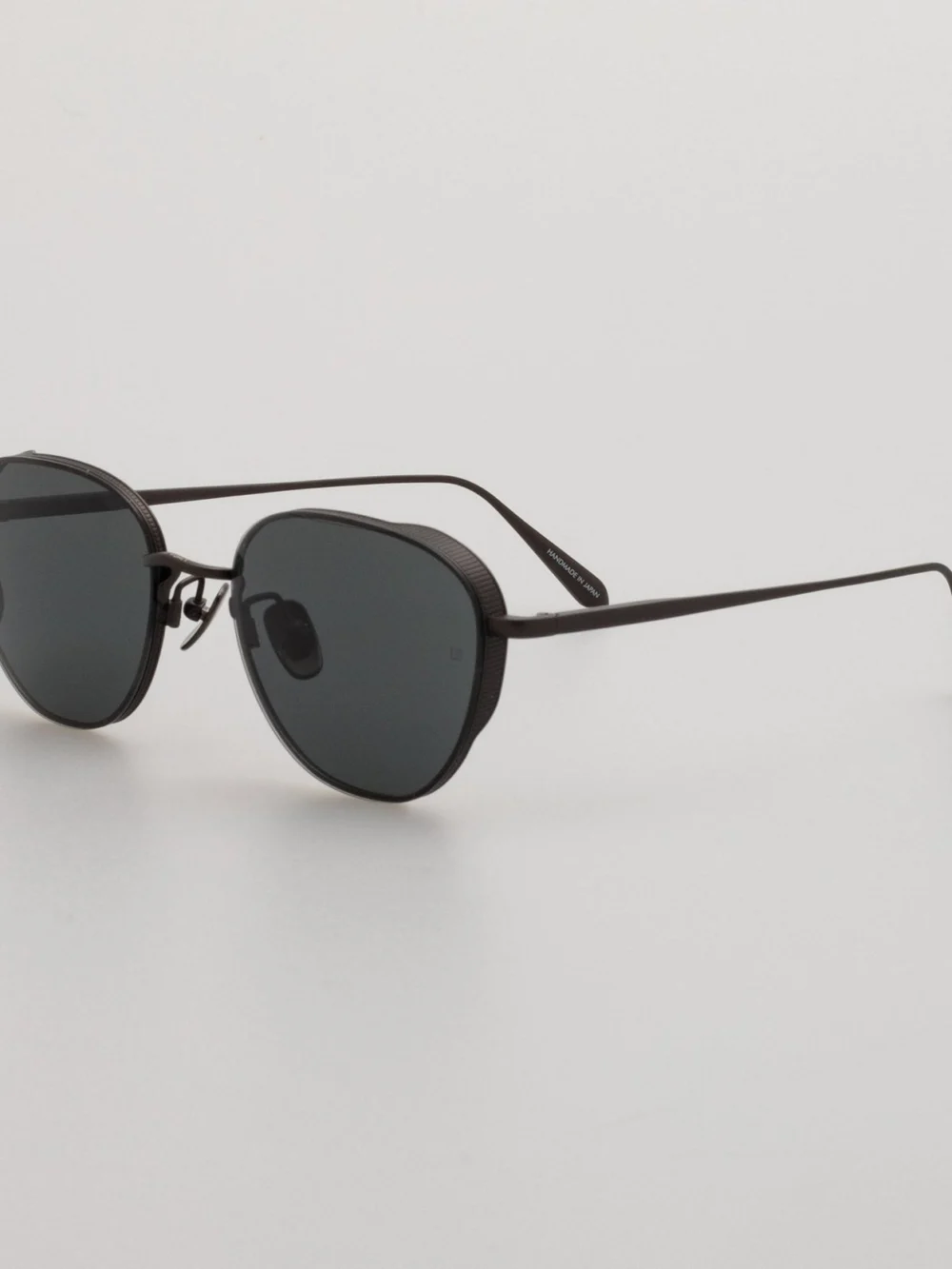 Linda Farrow Hardy Sunglasses, nickel, view 2
