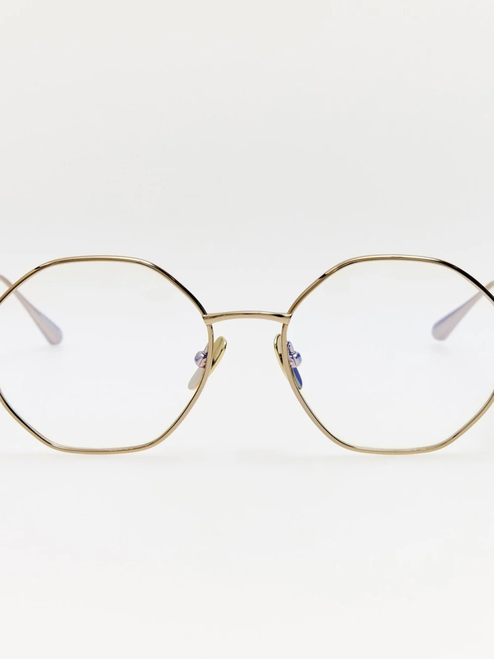 Linda Farrow Harper Optical in 22k light gold