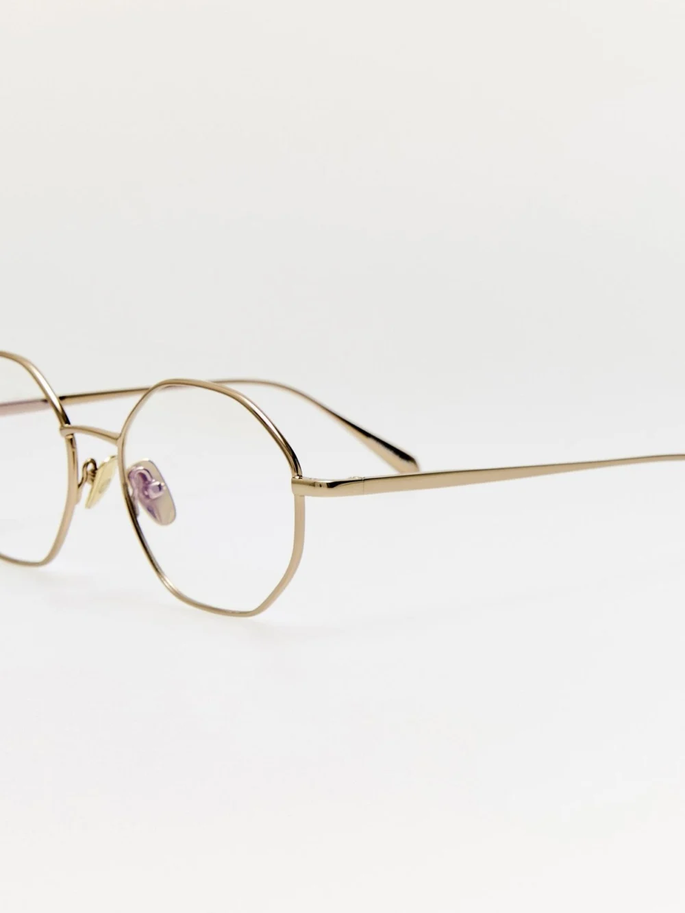 Linda Farrow Harper Optical, 22k light gold, view 2