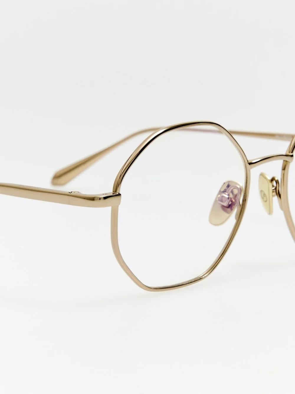 Linda Farrow Harper Optical, 22k light gold, view 4