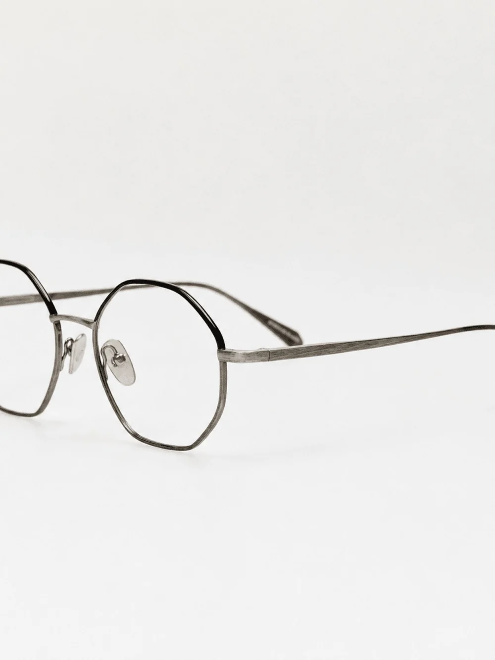Linda Farrow Harper Optical, antique white gold, view 2