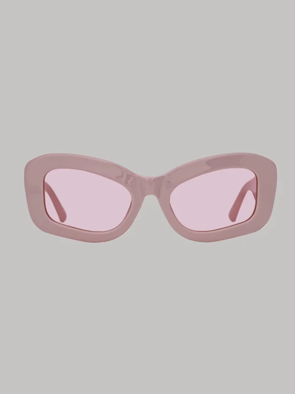 Linda Farrow Harry Cat Eye Sunglasses in Pink