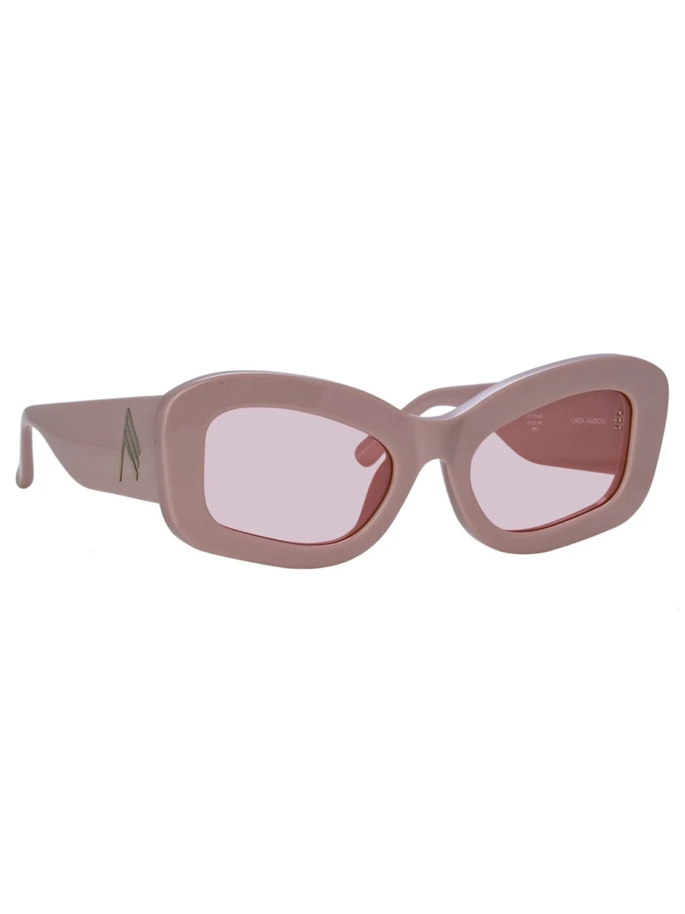 Linda Farrow Harry Cat Eye Sunglasses, pink, view 4