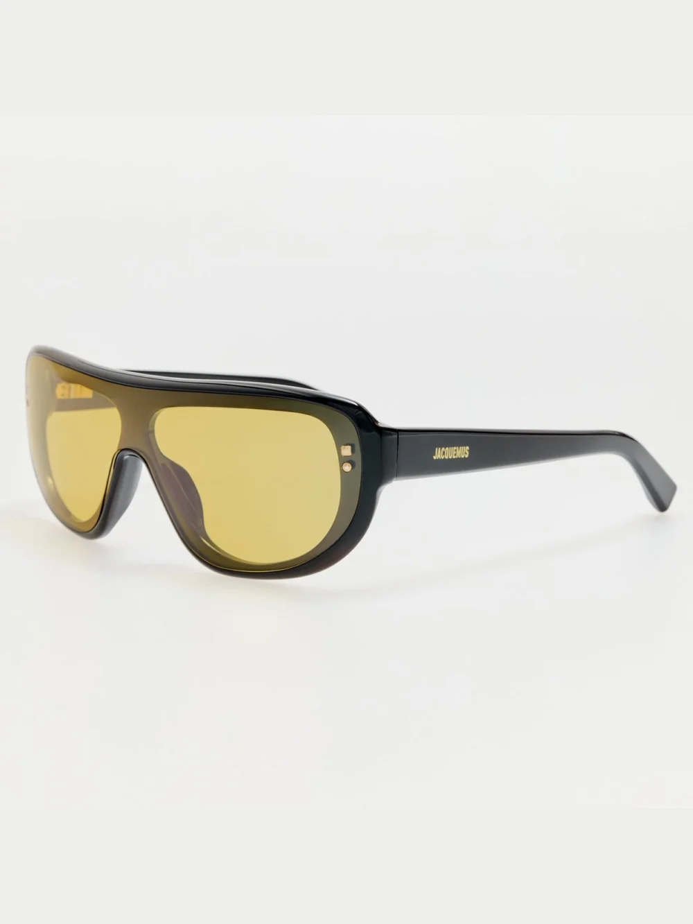 Linda Farrow Havana Sunglasses, black and yellow, view 2