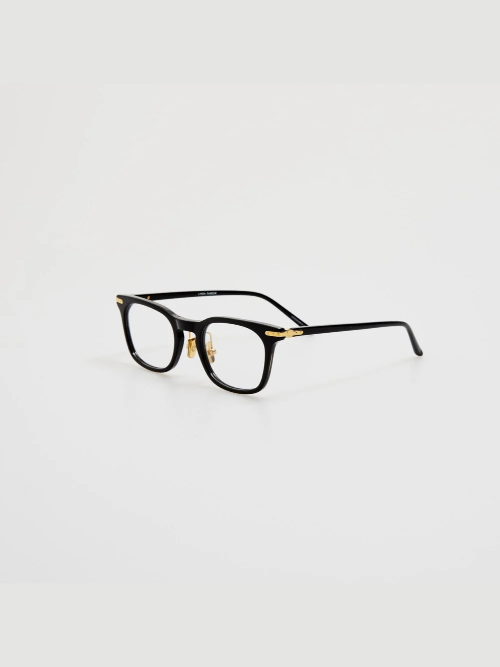 Linda Farrow Hawkin Optical, black, view 2