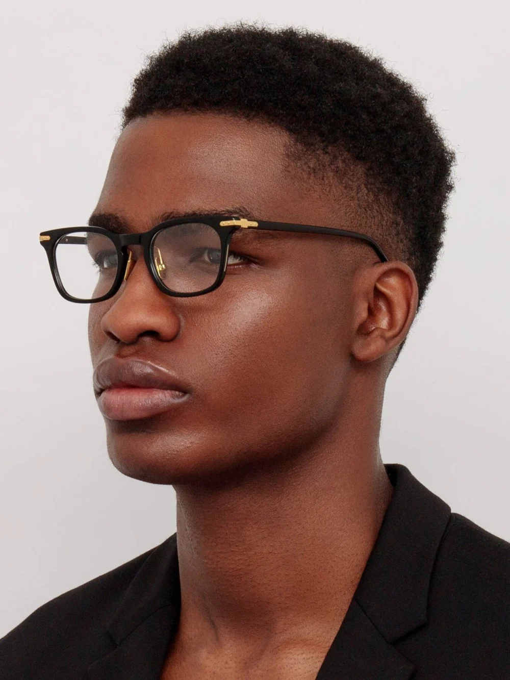 Linda Farrow Hawkin Optical, black, view 4