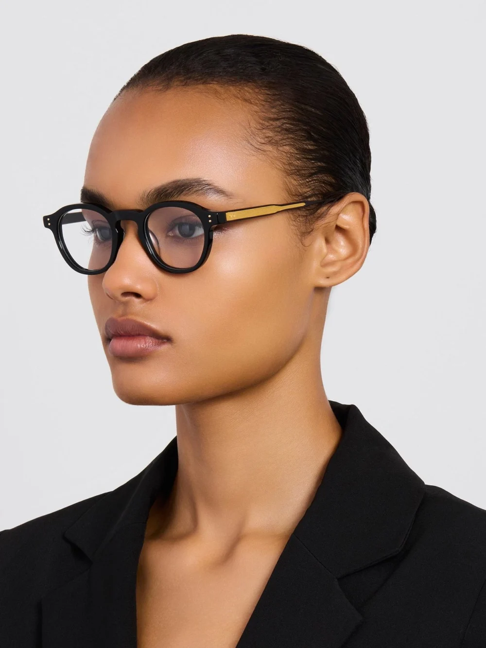 Linda Farrow Heath Optical, black, view 5