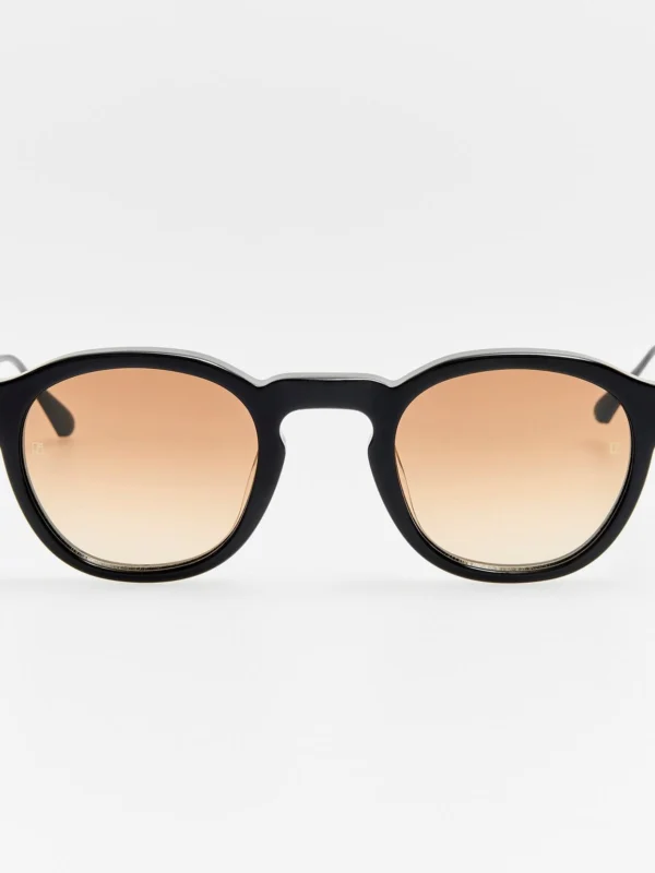 Linda Farrow Heath Sunglasses in Black and Mocha