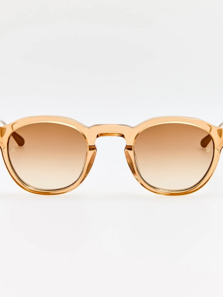 Linda Farrow Heath Sunglasses in Honey