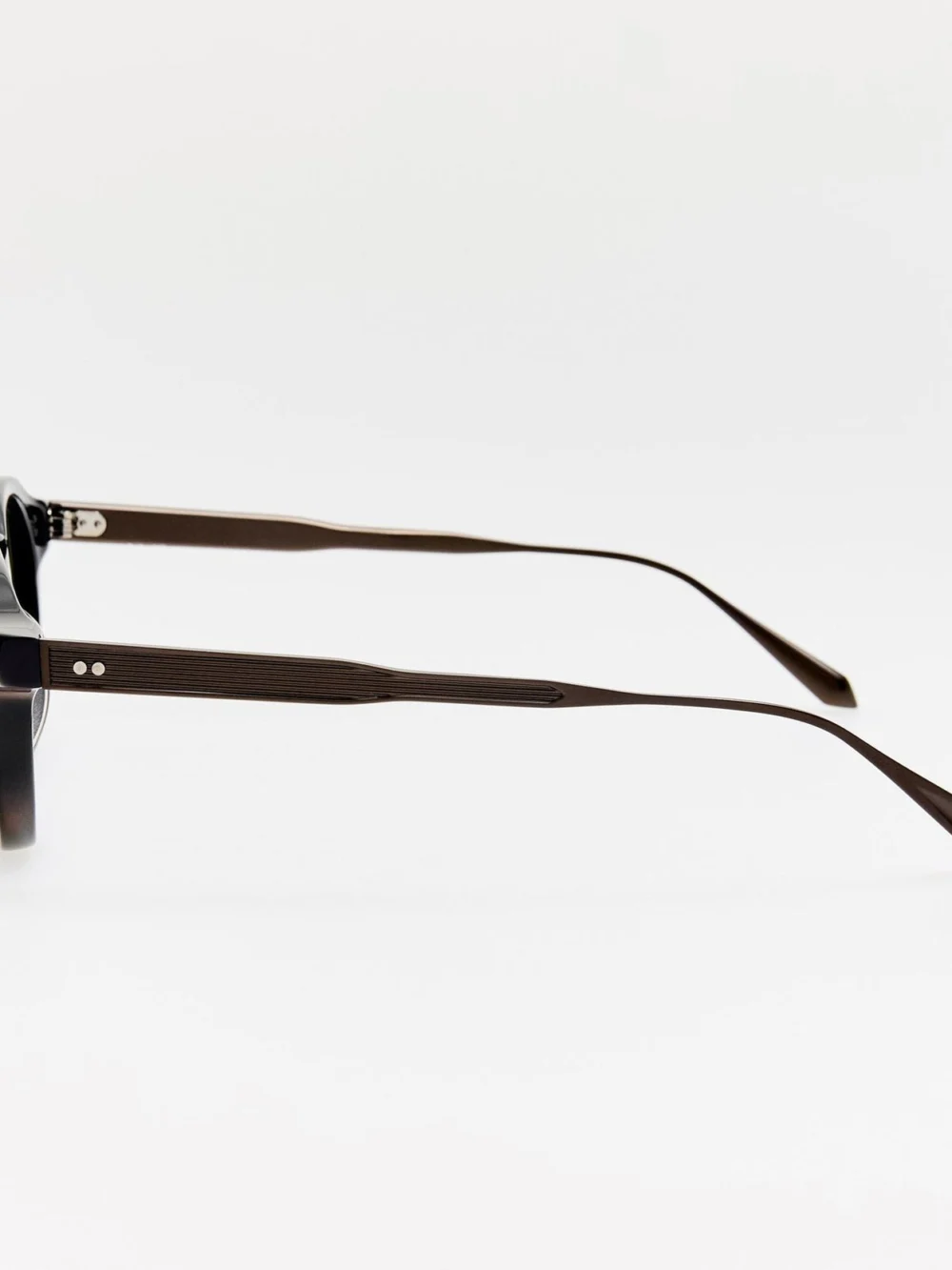 Linda Farrow Heath Sunglasses, matt black, view 5