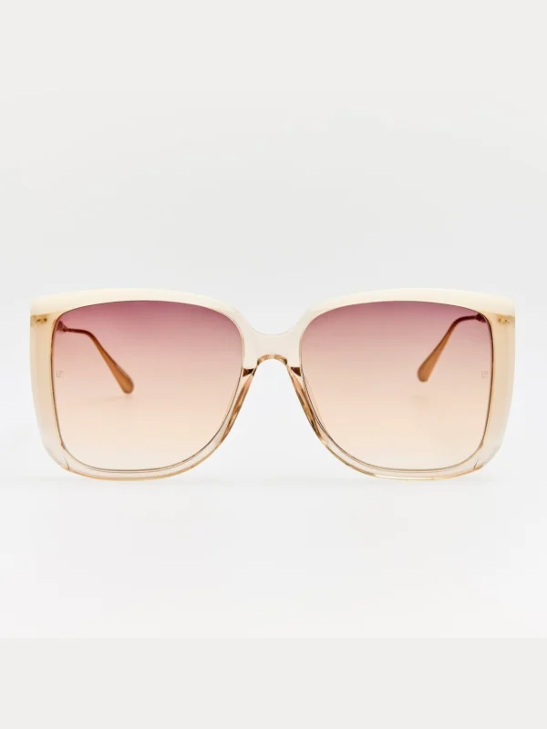 Linda Farrow Helena Sunglasses in Ash