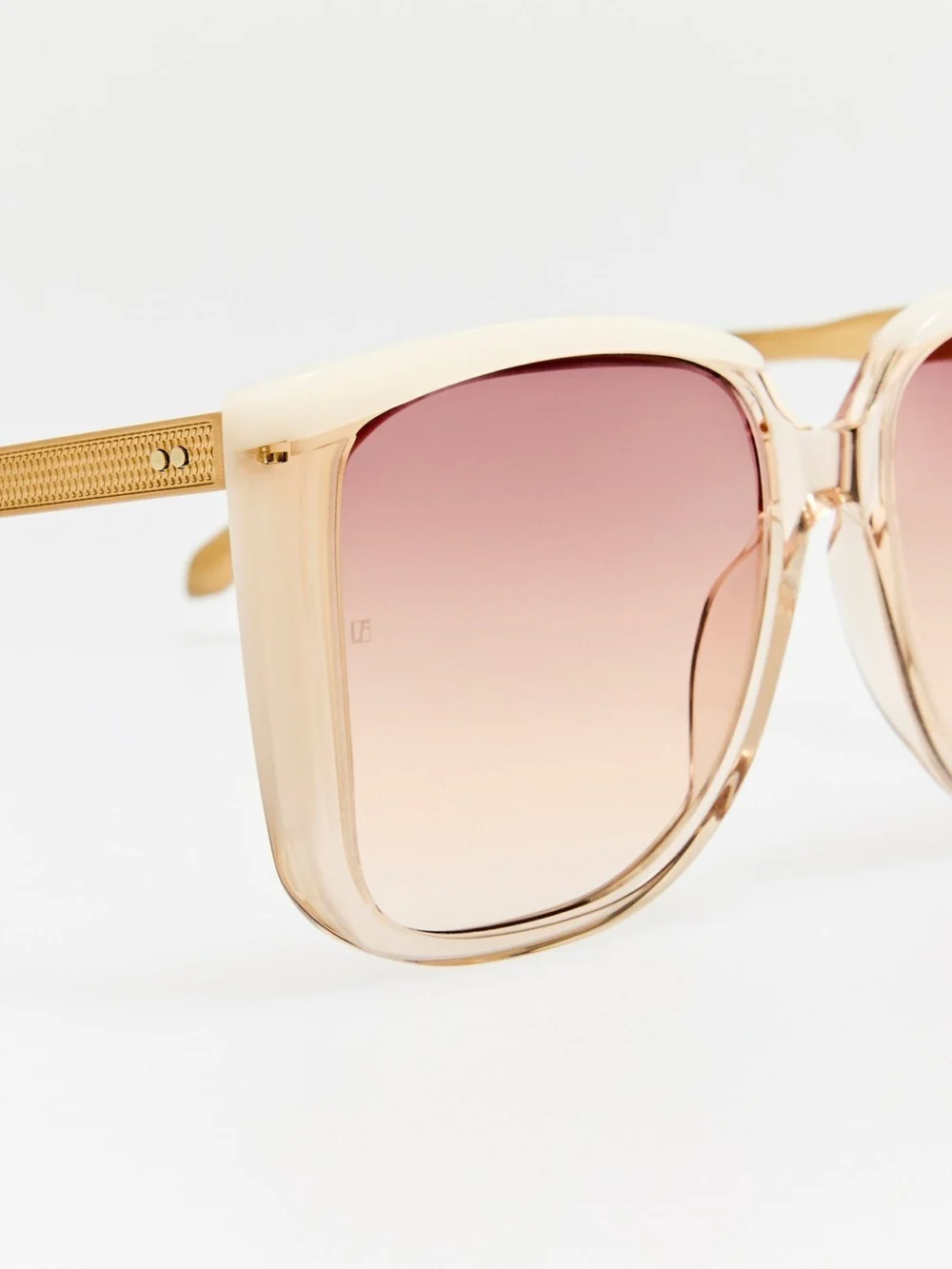 Linda Farrow Helena Sunglasses, ash, view 4