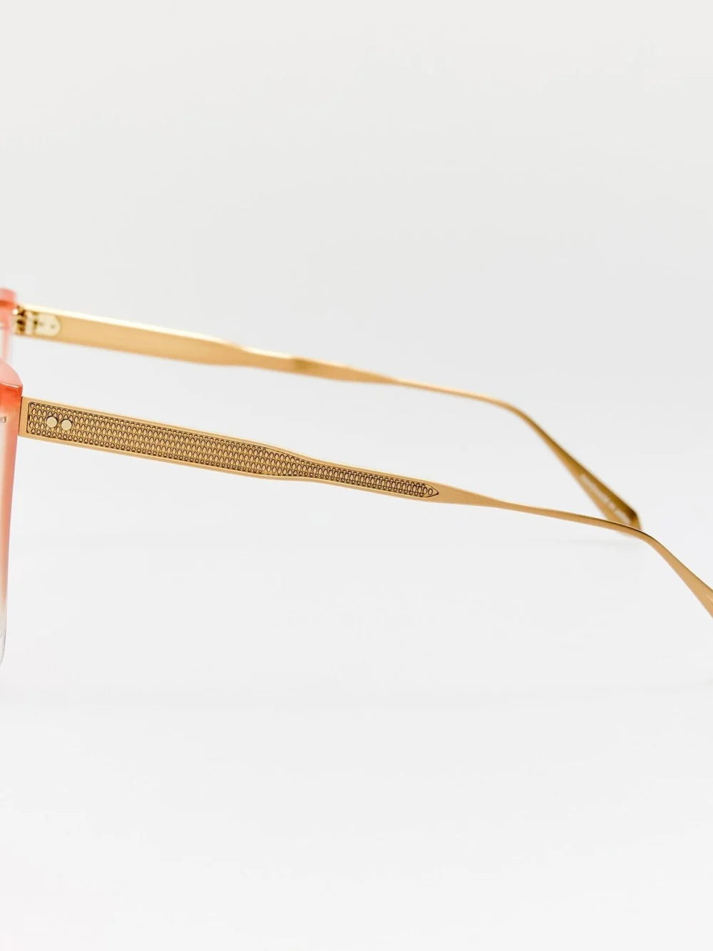Linda Farrow Helena Sunglasses, clear and tutti frutti, view 5
