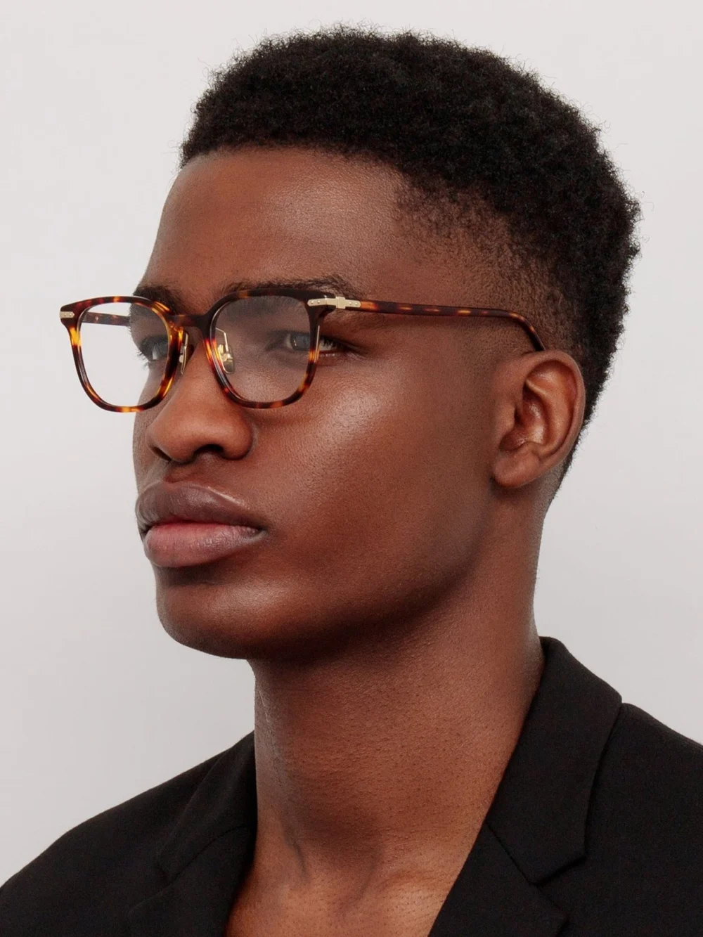Linda Farrow Hopkin Optical, dark tortoiseshell, view 4