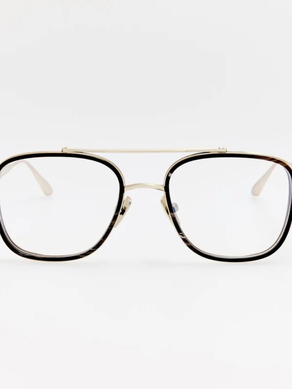 Linda Farrow Hyde Optical in Buffalo Horn and 925 Sterling Silver