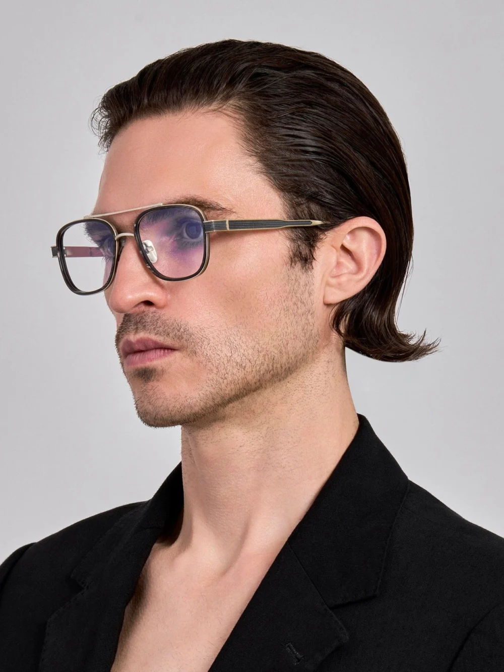Linda Farrow Hyde Optical, buffalo horn and 925 sterling silver, view 4