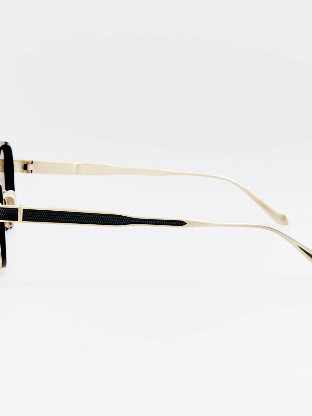 Linda Farrow Hyde Sunglasses, buffalo horn and 925 sterling silver, view 5