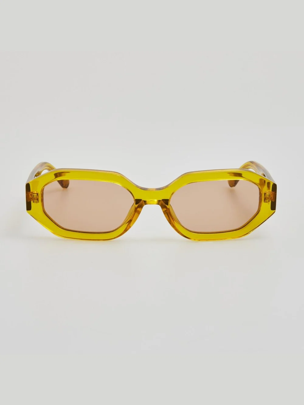 Linda Farrow Irene Sunglasses in mustard