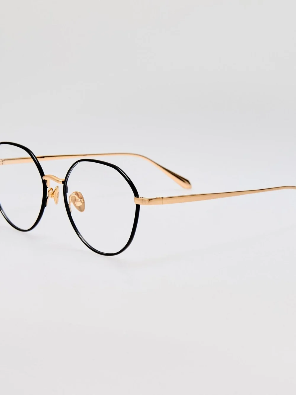 Linda Farrow Isla Optical, matt champagne, view 2