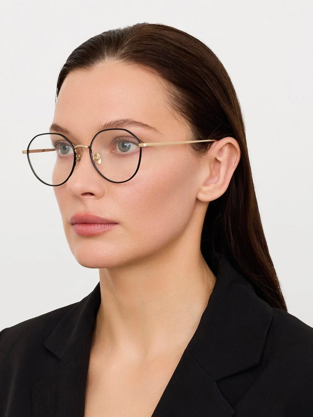 Linda Farrow Isla Optical, matt champagne, view 3