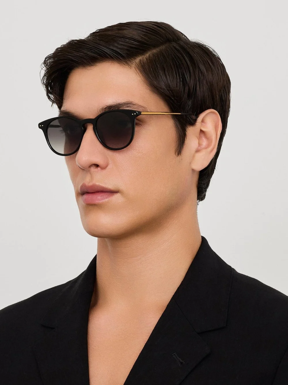 Linda Farrow Jamie Sunglasses, grey, view 4