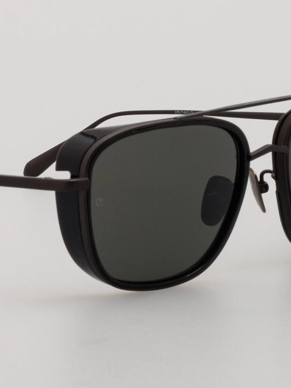 Linda Farrow Jarvis Sunglasses, matt black nickel, view 3