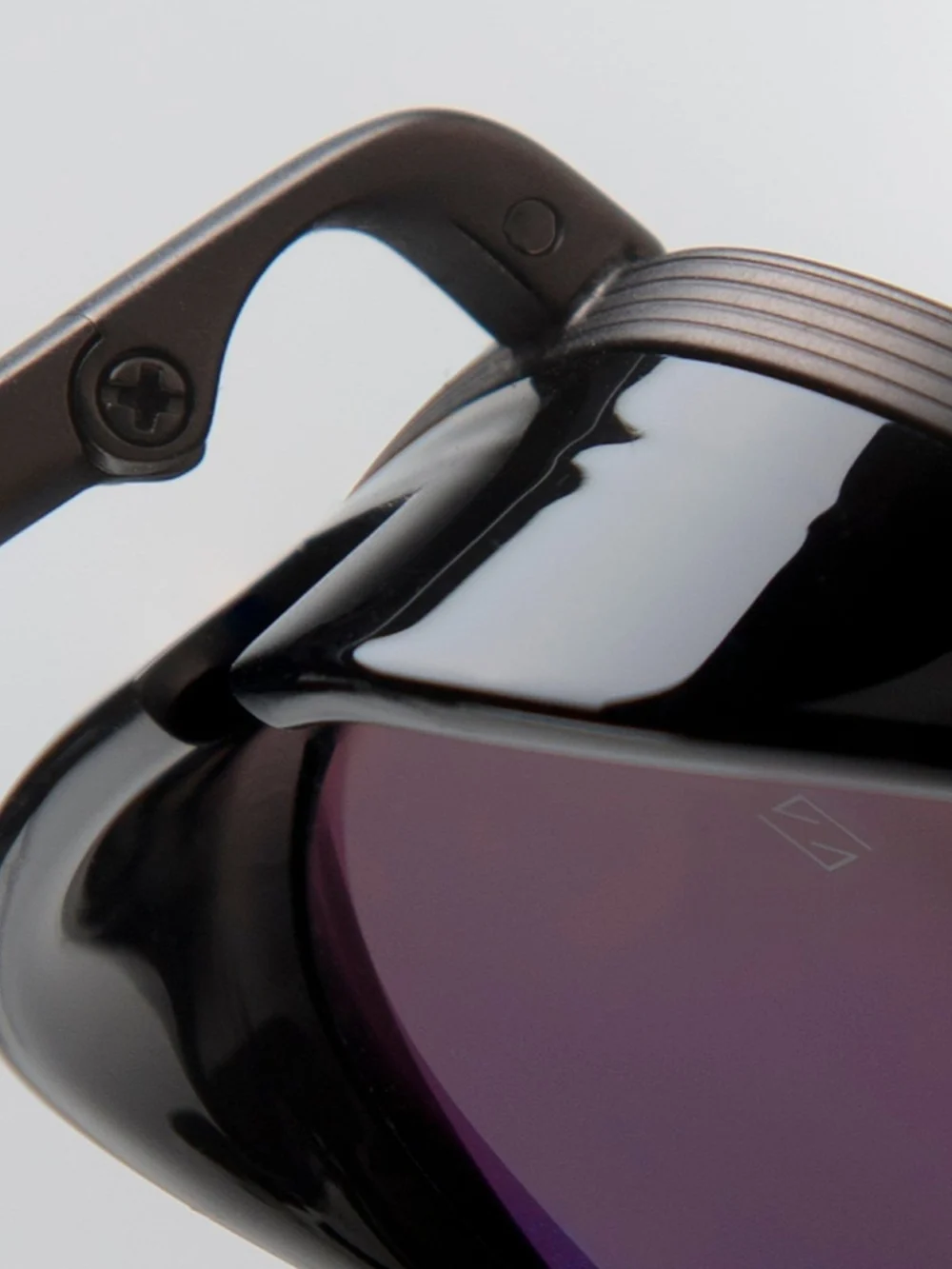 Linda Farrow Jarvis Sunglasses, matt black nickel, view 5