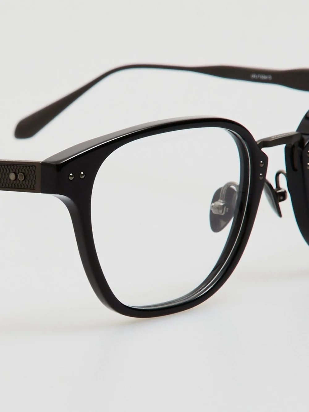 Linda Farrow Jeffrey Optical Frame, black matt nickel, view 3
