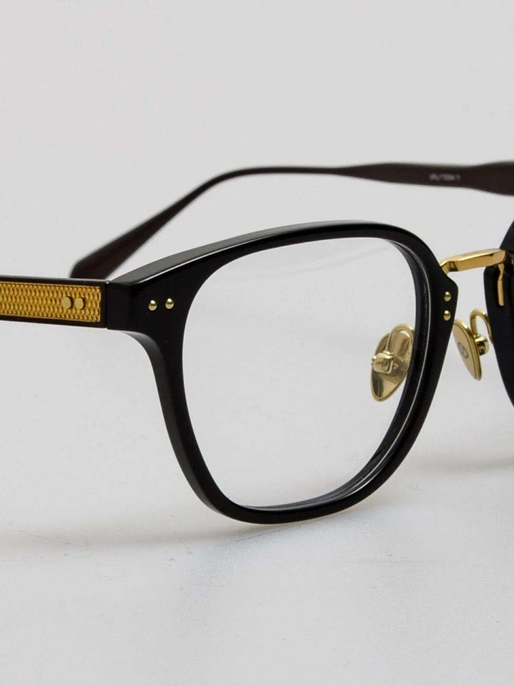 Linda Farrow Jeffrey Optical Frame, black, view 5