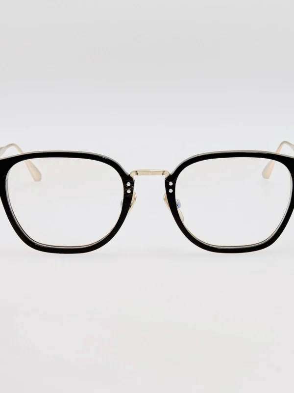 Linda Farrow Jeffrey Optical Frame in Buffalo Horn and 925 Sterling Silver