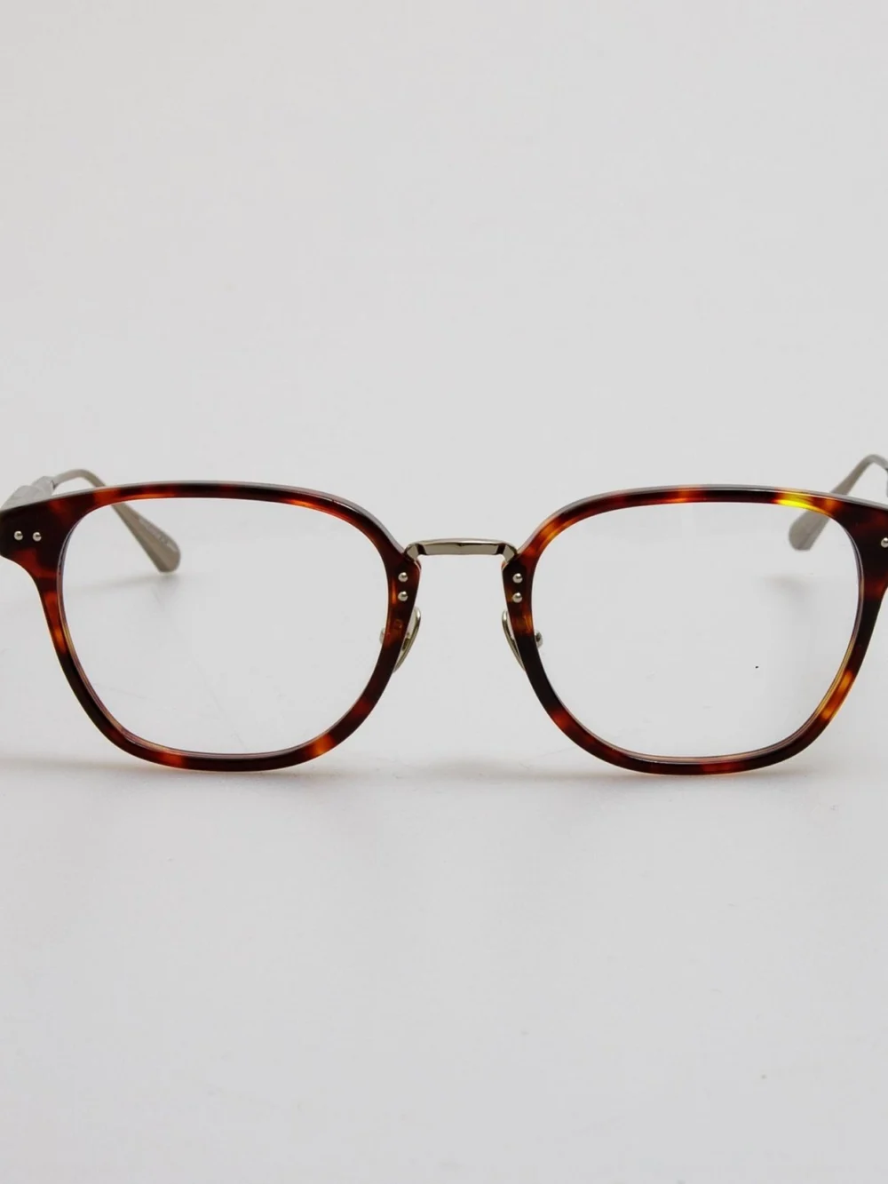 Linda Farrow Jeffrey Optical Frame in dark tortoiseshell
