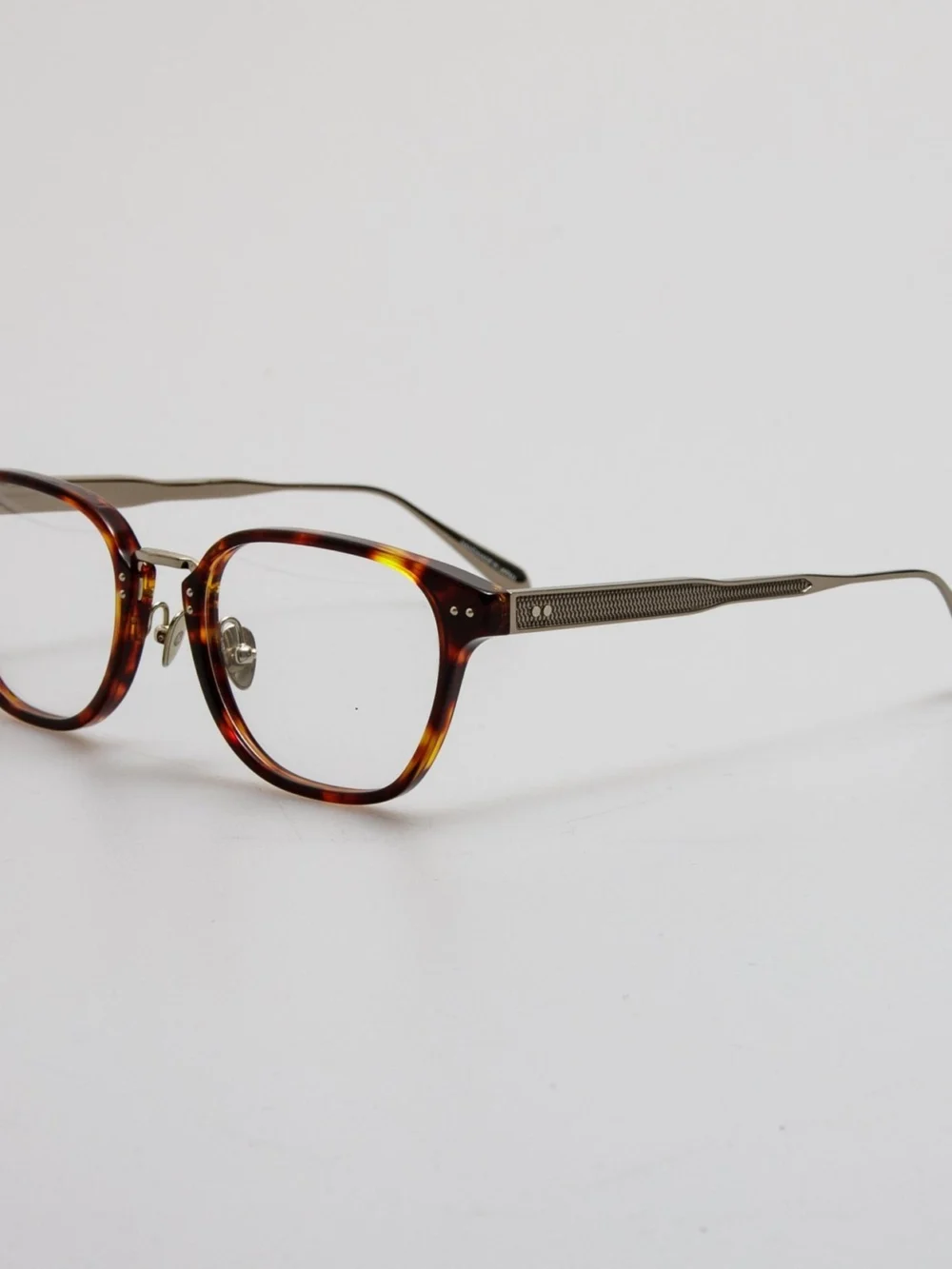 Linda Farrow Jeffrey Optical Frame, dark tortoiseshell, view 2