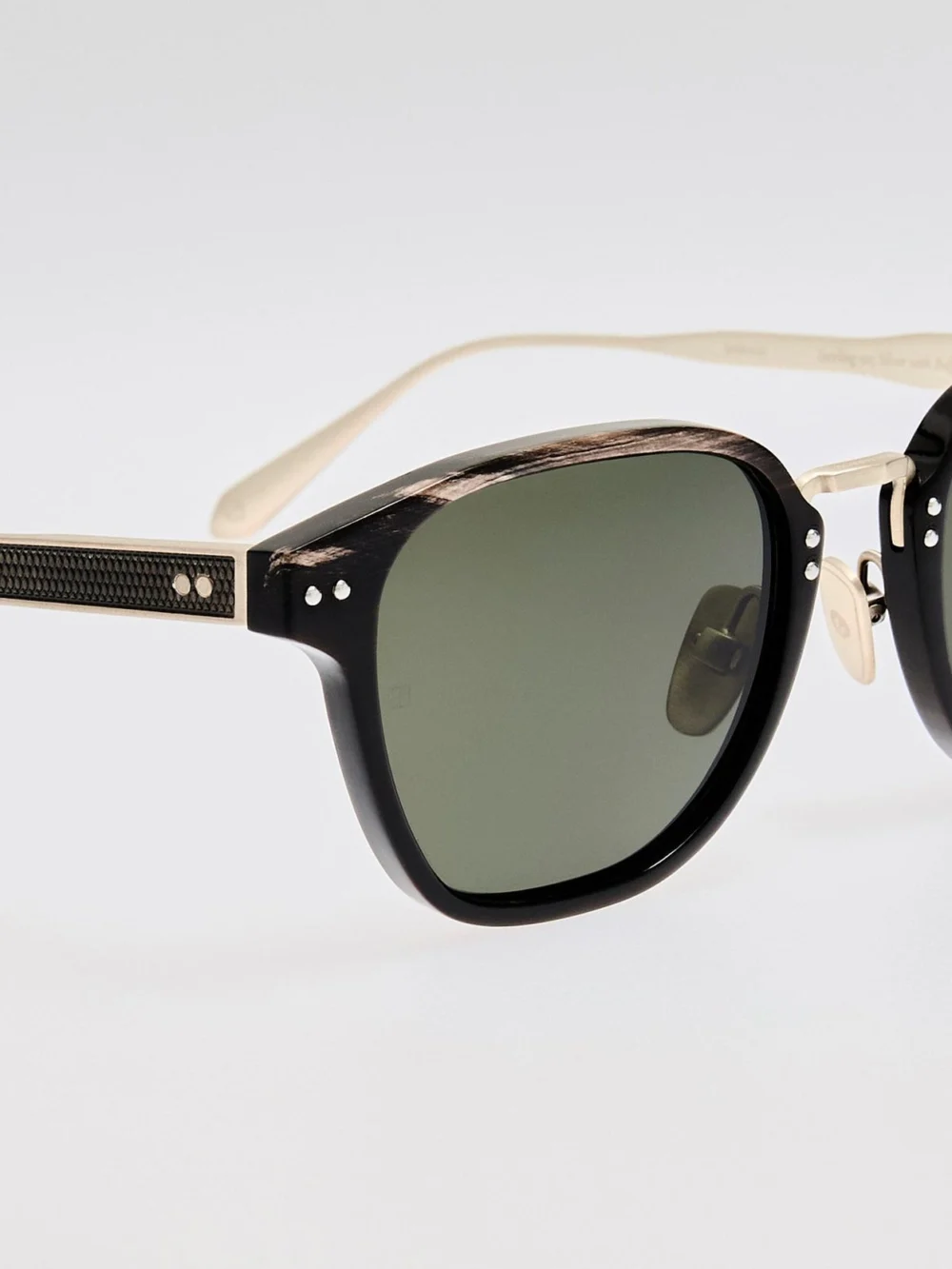 Linda Farrow Jeffrey Sunglasses, buffalo horn and 925 sterling silver, view 5