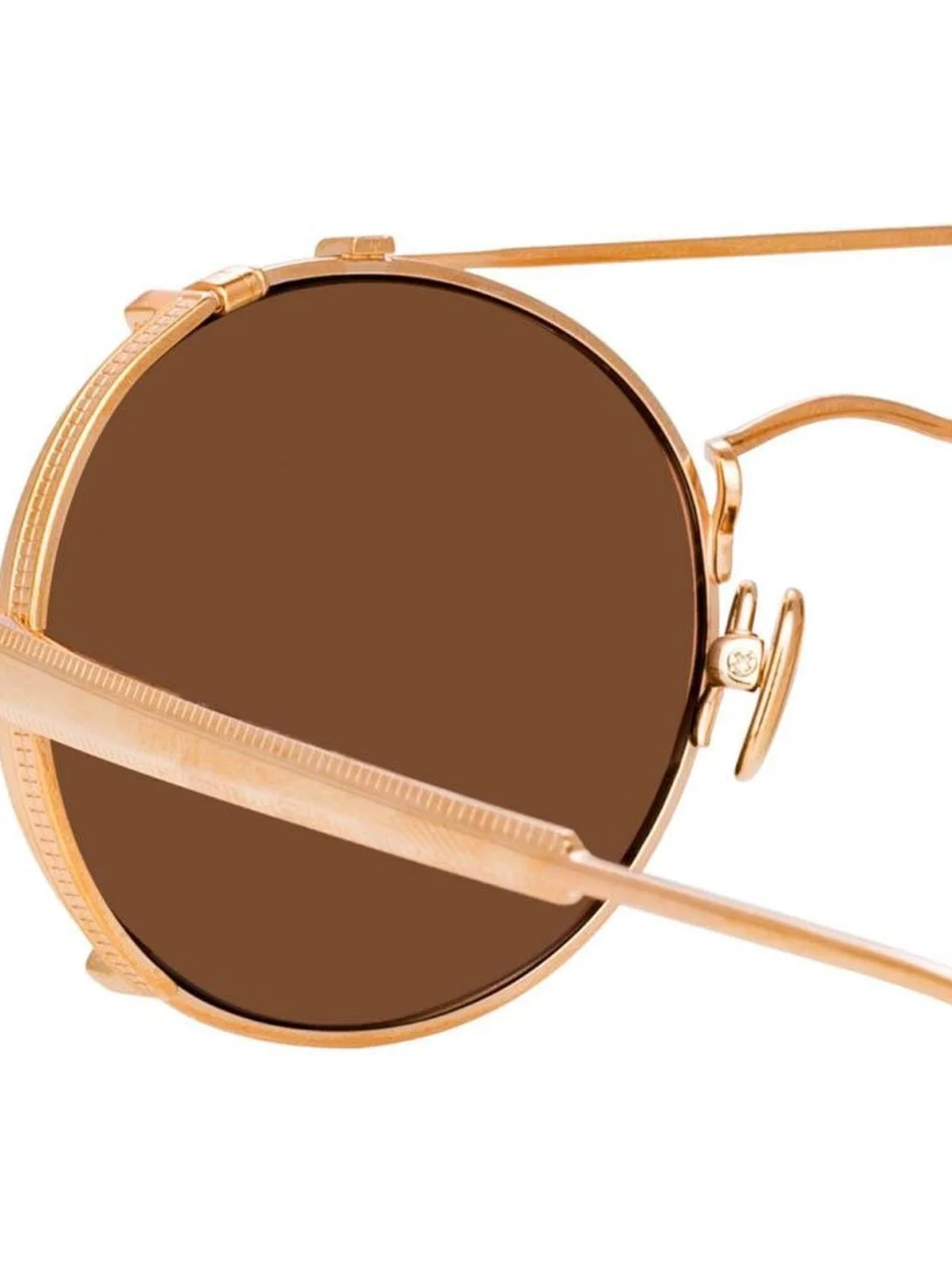 Linda Farrow Jimi Sunglasses, 18k rose gold, view 5