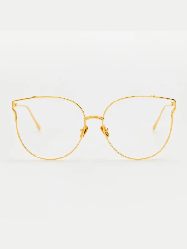 Linda Farrow Joanna Optical Frame in 22K Yellow Gold