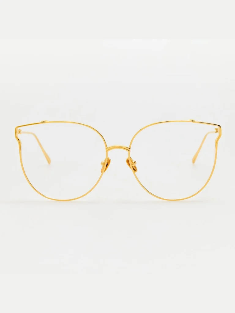 Linda Farrow Joanna Optical Frame in 22K Yellow Gold