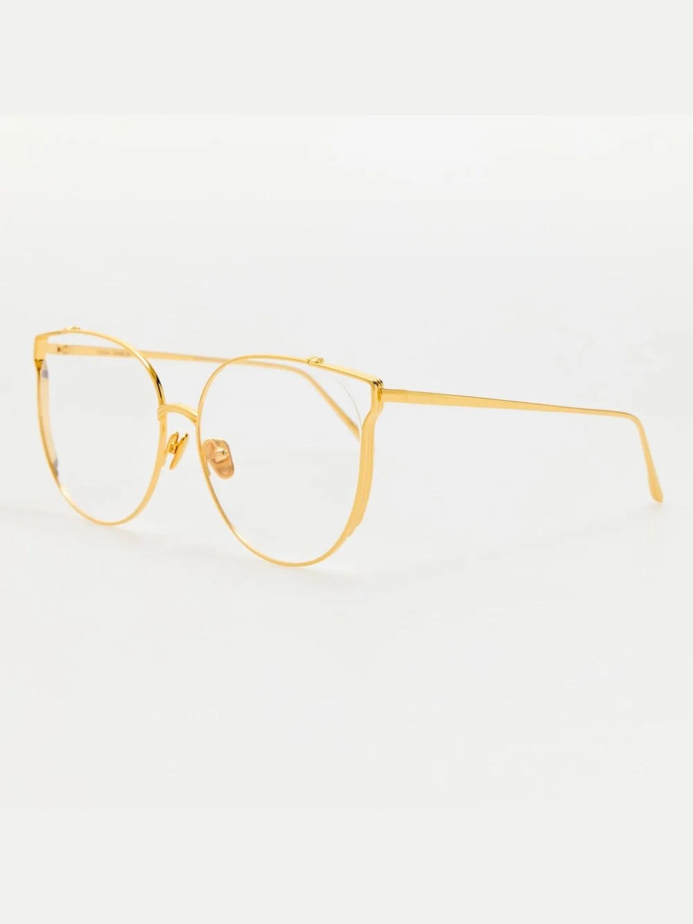 Linda Farrow Joanna Optical Frame, 22k yellow gold, view 2