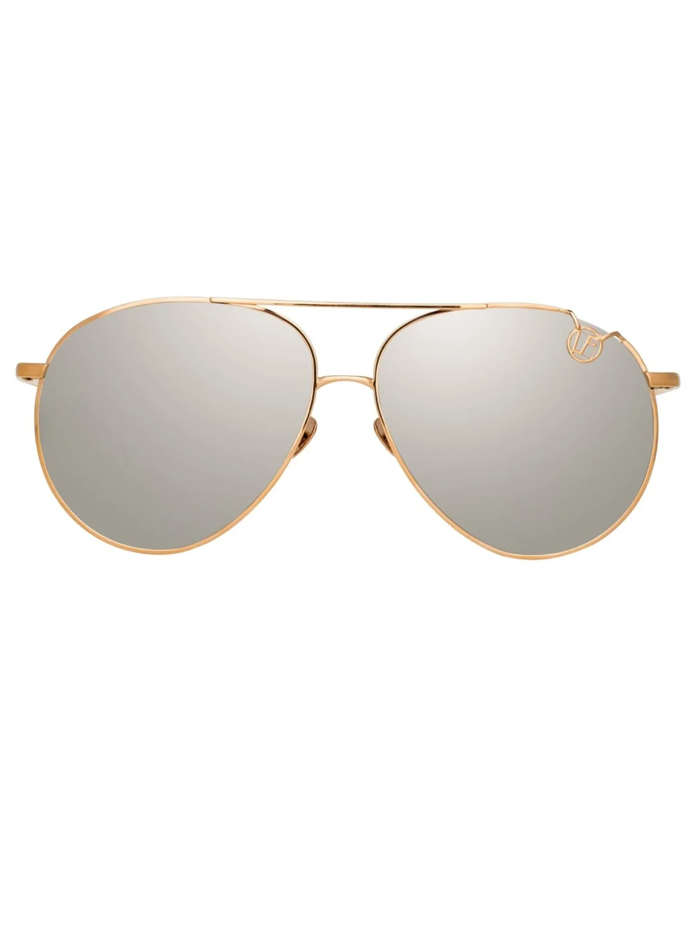 Linda Farrow Joni Sunglasses in 18k rose gold and platinum
