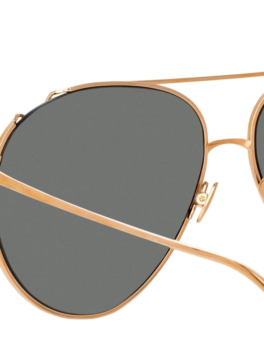 Linda Farrow Joni Sunglasses, 18k rose gold and platinum, view 5