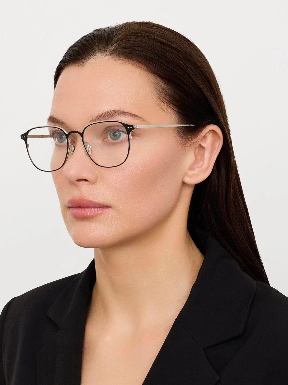Linda Farrow Jude Optical, 22k white gold, view 3